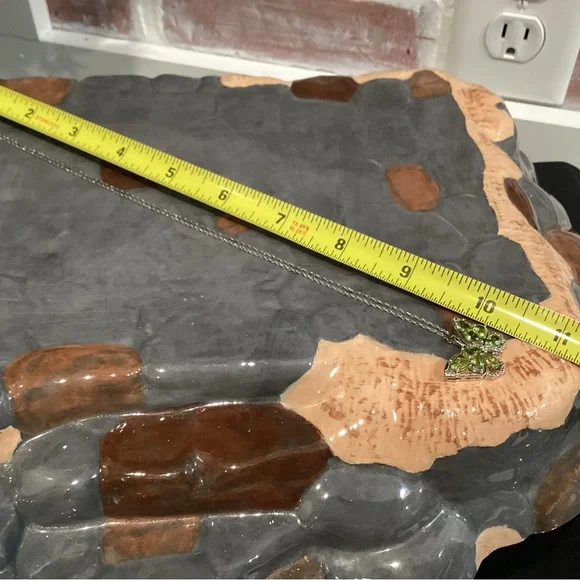 🟢 Silver - Beautiful Butterfly Pendant Necklace in .925 - Excellent Condition - Picture 10 of 12